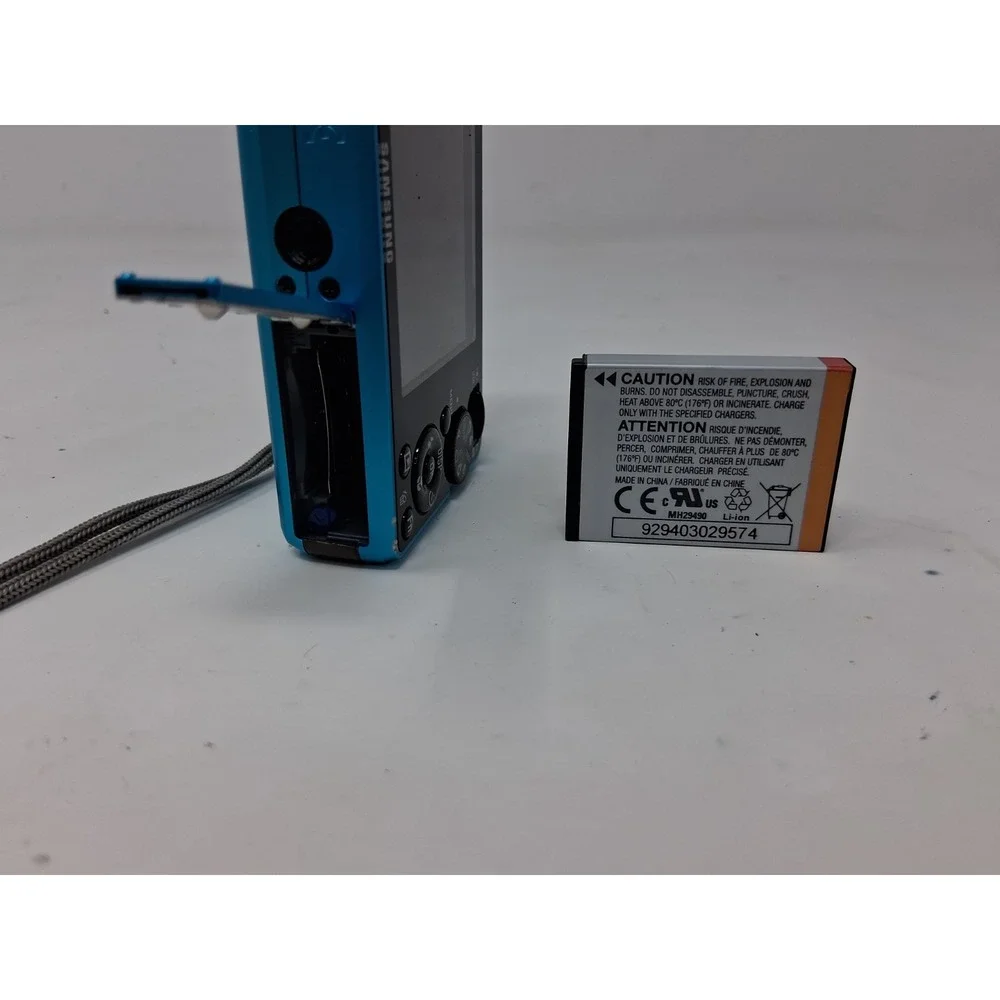 Samsung SL202 Digital Camera 10.2MP 3x Zoom Blue W Battery — TESTED & WORKING✅✅X